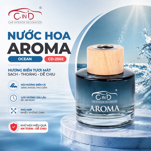 [DTATLCD2502] Dầu thơm khử mùi AROMA CIND CD-2502 OCEAN