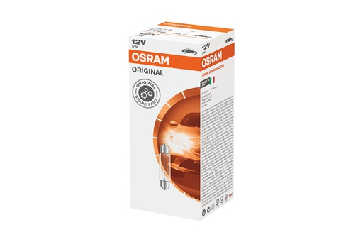 [BDOSV8512V6413] Bóng Cana Dài Original C5W SV8.5 12V 5W 6413 Hiệu Osram