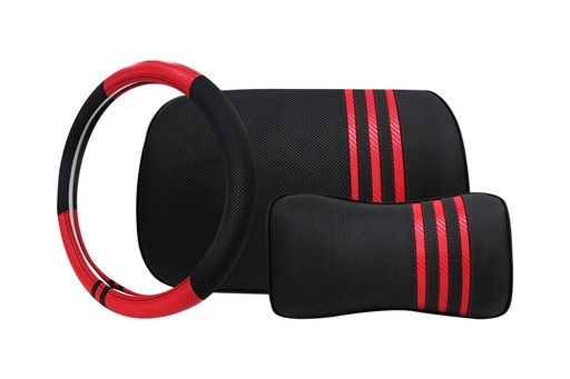 [BOSDSET001DO] STEERING WHEEL COVER SET001 Red